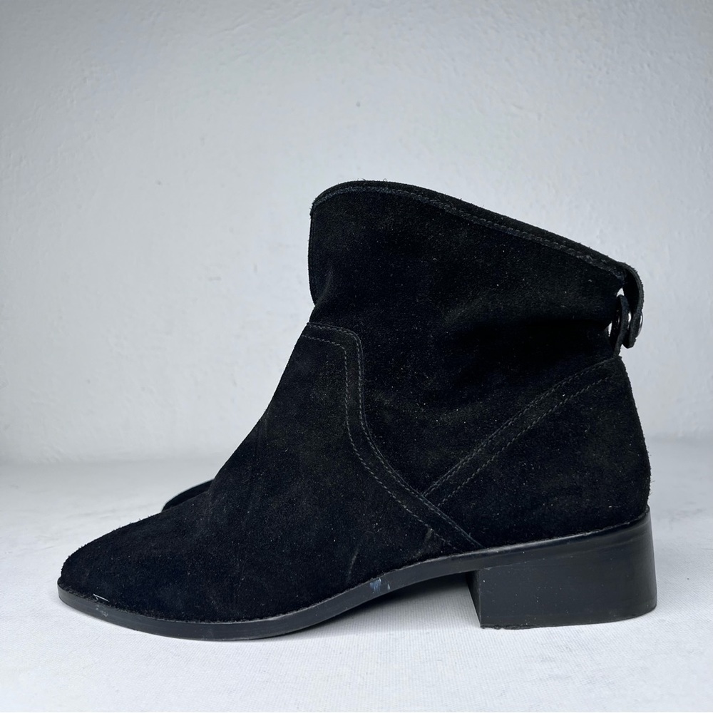 Lucky Brand Lollin black suede ankle boot